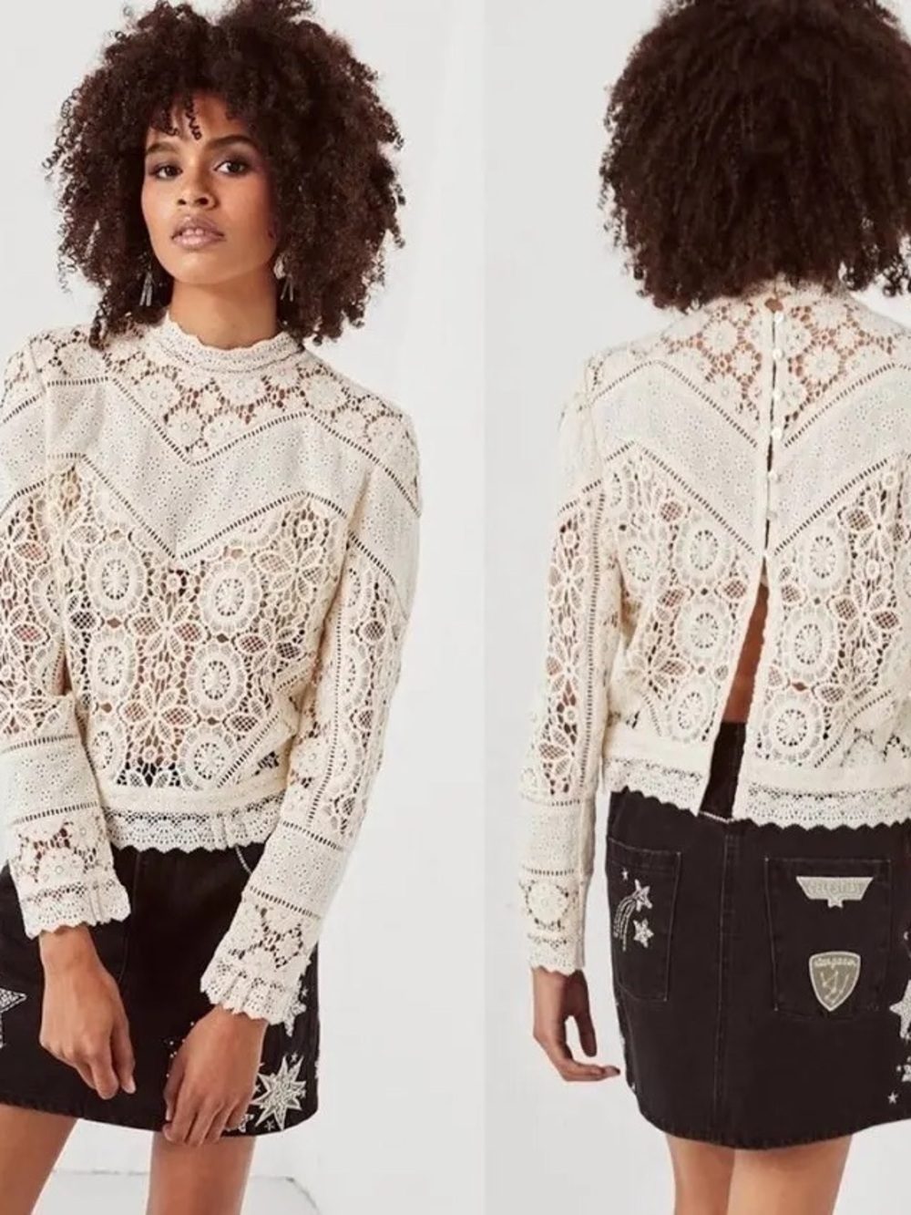 Spell & The Gypsy Collective Imperial Lace Blouse, Small